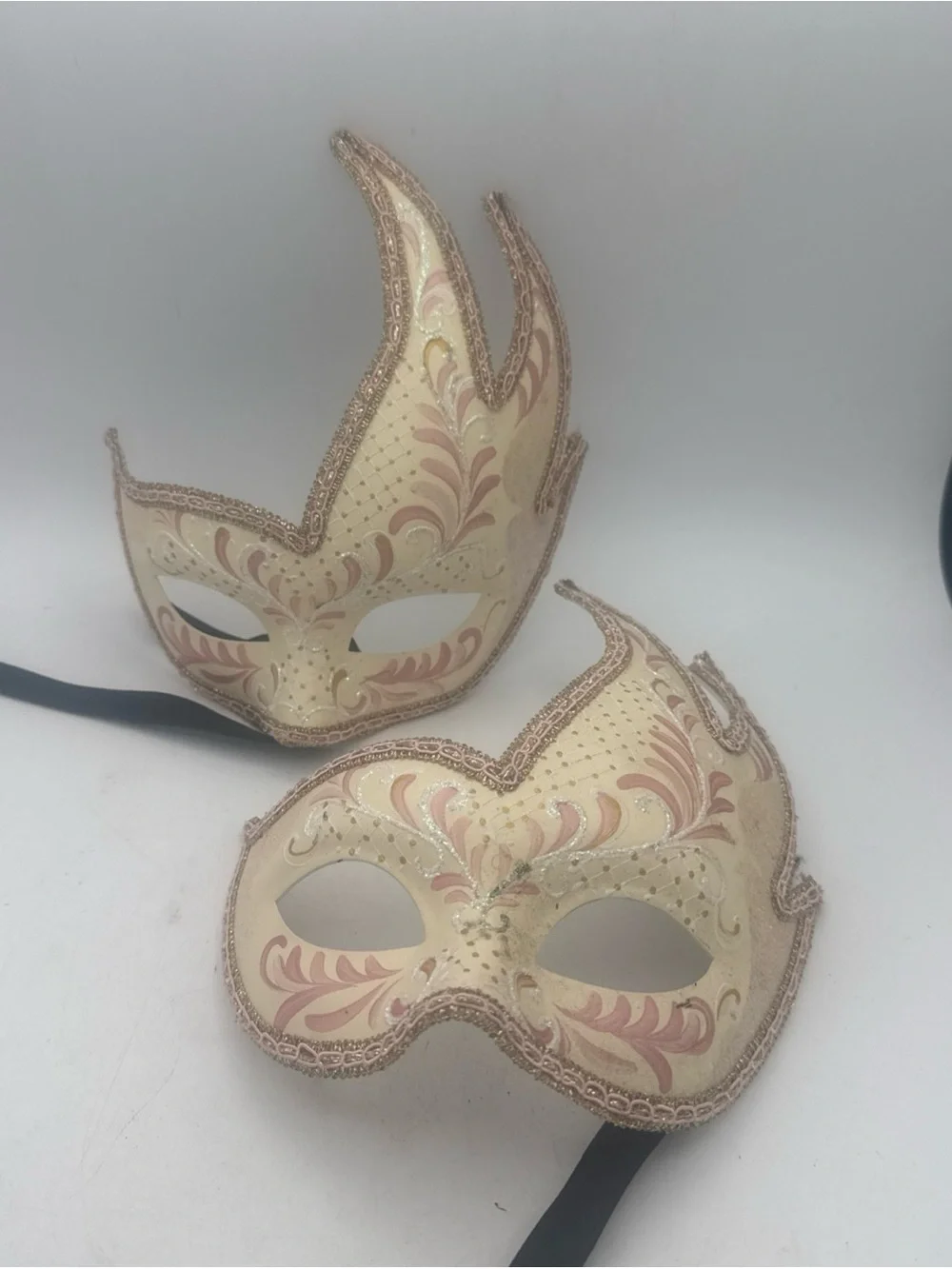 Pair Of Pier 1 Venetian Masquerade Masks 2016 Elena Italy Wax Seal Set